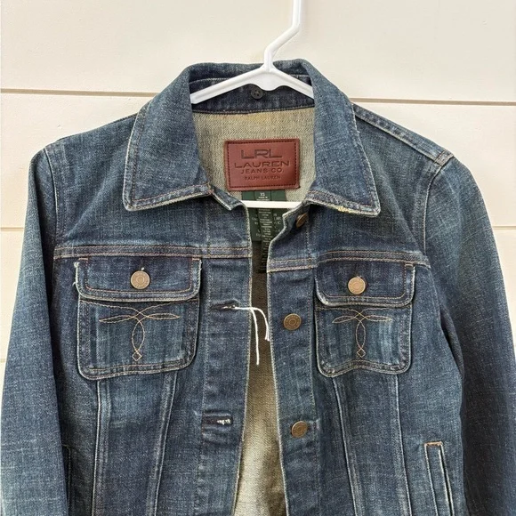 NWOT Ralph Lauren Dark Blue Jean Jacket - Picture 3 of 6